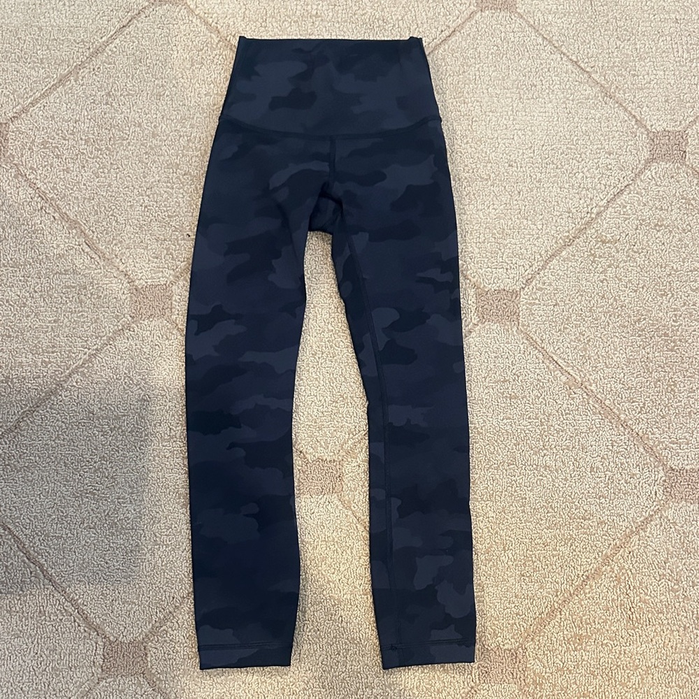 Lululemon Athletica Black Camouflage Leggings